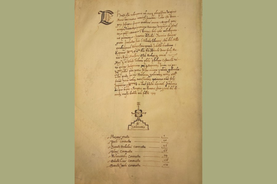 Archivio storico del Comune di Ferrara: sezione Patrimoniale (b. 11 - fasc. 4 - Estimo dei borghi, 1494)