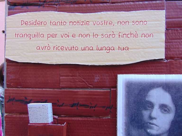 Parole del silenzio, Installazione visiva e sonora, Pannello dedicato a  Clara Cardosi