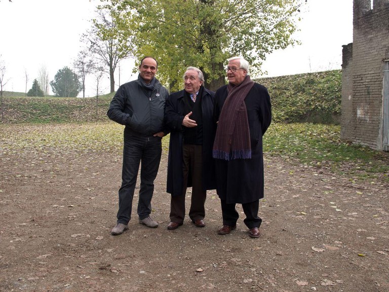 Andrea e Vittorio Emiliani e l'editore Mugavero, Argelato (Bo) 2014
