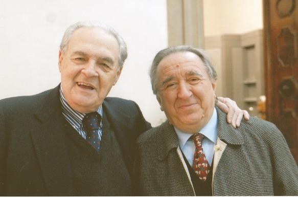 Andrea Emiliani e il maestro Tito Gotti, Bologna 2006