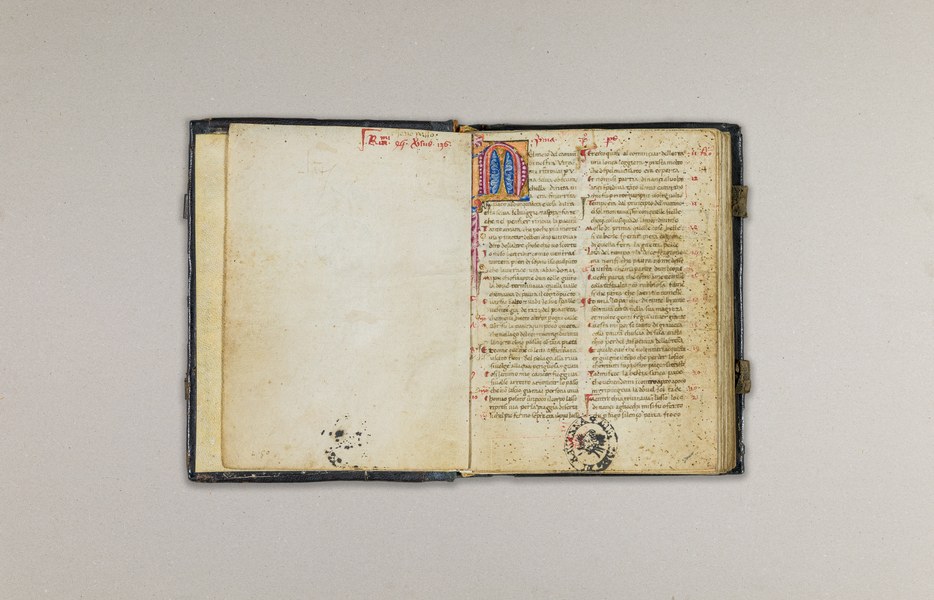 Ravenna, Biblioteca Classense, MS. 7 (sec. XV), Commedia, Incipit. Foto di Luca Bacciocchi