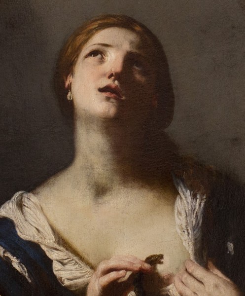 Guido Cagnacci (1601-1663)  Cleopatra, olio su tela, Museo della Città Rimini