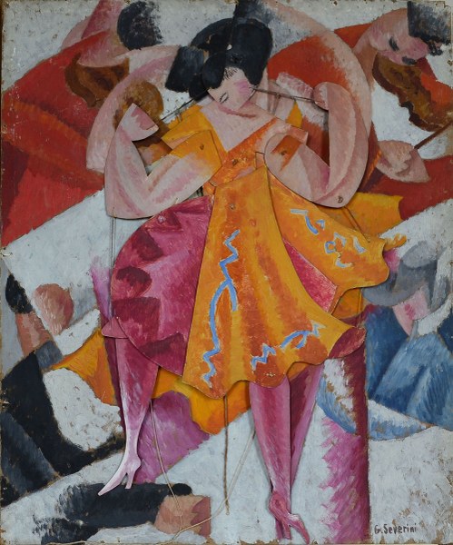 Gino Severini, Danseuse articulée, 1915, olio su cartone, Fondazione Magnani-Rocca, Mamiano di Traversetolo (Parma) 