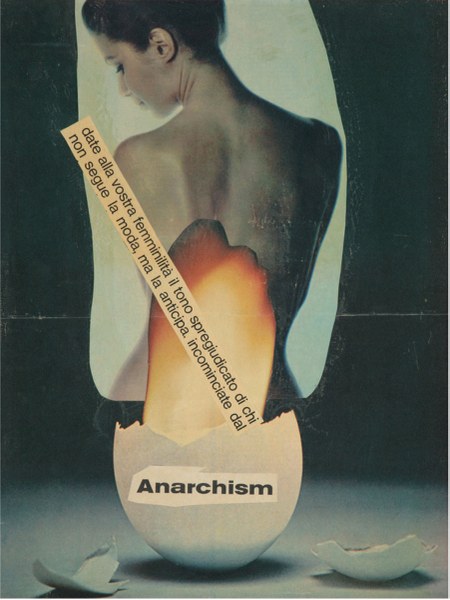 Lucia Marcucci, Anarchism, 1967, collage su cartone, 43 x 33 cm, MAMbo