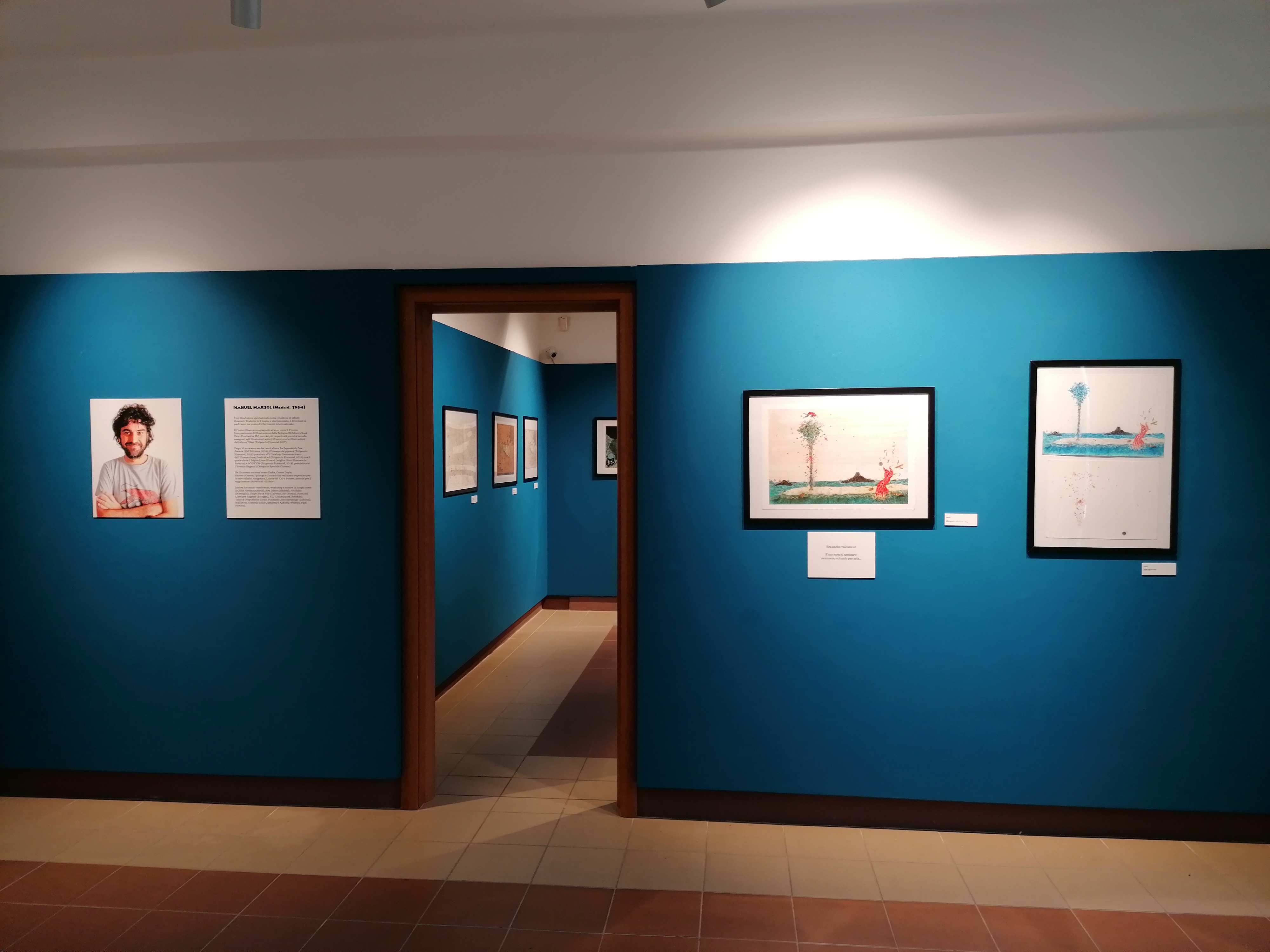 Allestimento della mostra