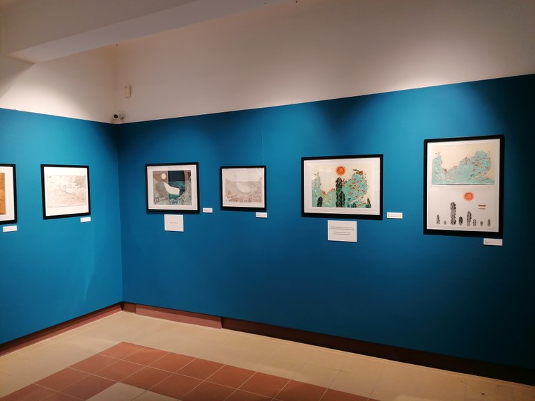 Allestimento della mostra