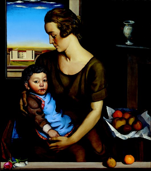 Achille Funi, Maternità, 1921 Olio su tela, cm 100,5 x 91 Collezione privata, courtesy Galleria Berman, Torino