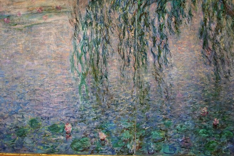 Claude Monet, Mattinata limpida con salici, 1914-1926, Parigi Museo dell'Orangerie