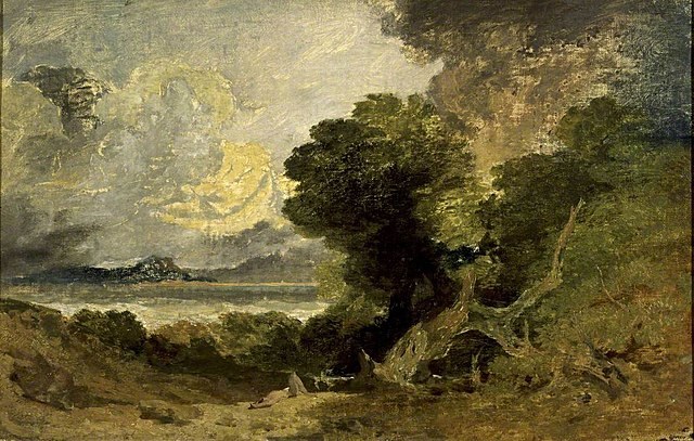 Joseph Mallord William Turner Paesaggio con lago e albero caduto del 1800, Londra, National Gallery