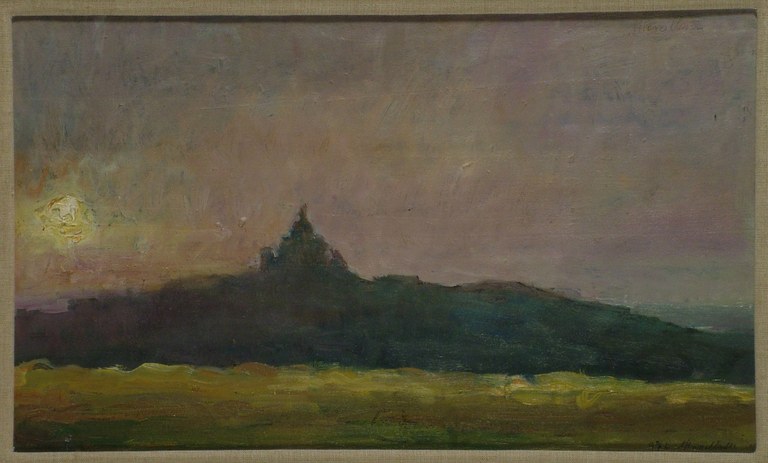 Norma Mascellani, San Luca, olio su tavola, 1974