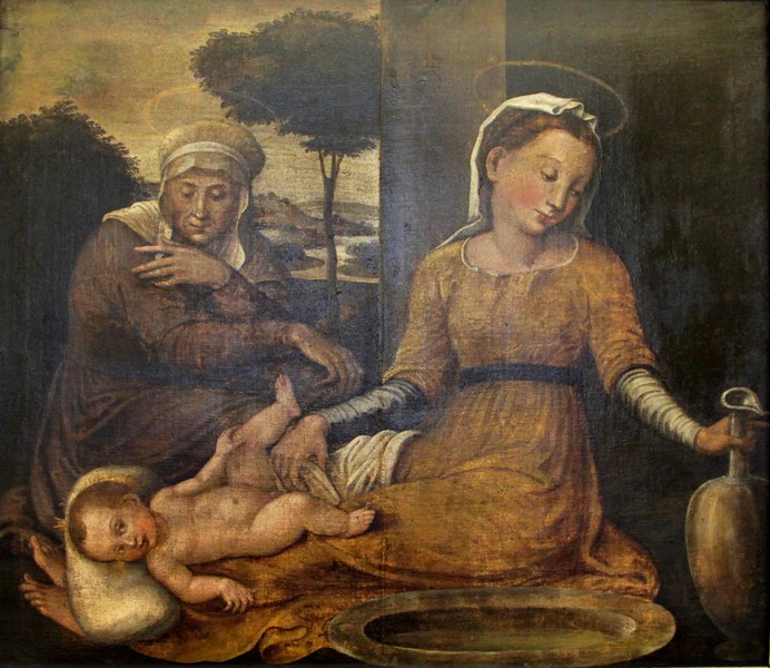 Francesco Longhi, Madonna con bambino e Sant’Anna, XVI secolo, Rimini, Museo della Città