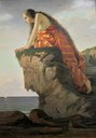 Luigi Folli, Saffo sulla rupe di Leucade, 1860 circa, olio su tela, cm 144x101.5, Massa Lombarda,  Centro culturale “C. Venturini”