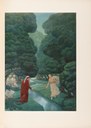 Amos Nattini, Divina Commedia, Purgatorio, canto XXVIII. Dante incontra Matelda sulla riva del fiume Lete