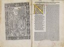 Imola, Biblioteca Comunale, Ms. 76, Lombardia (sec. XV), Commedia, col commento di Guiniforte Barzizza, Dante e Virgilio nella selva dei suicidi. 