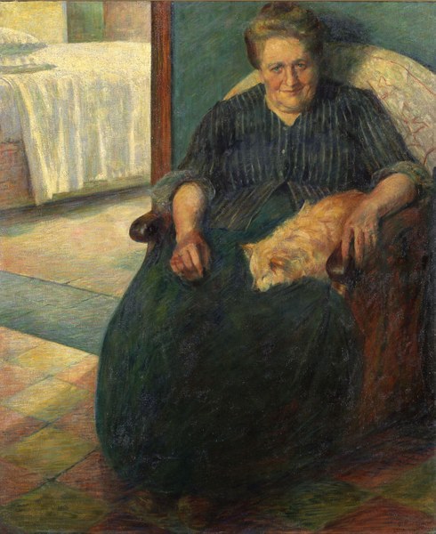 Umberto Boccioni, La signora Virginia, 1905, olio su tela, Museo del Novecento, Milano