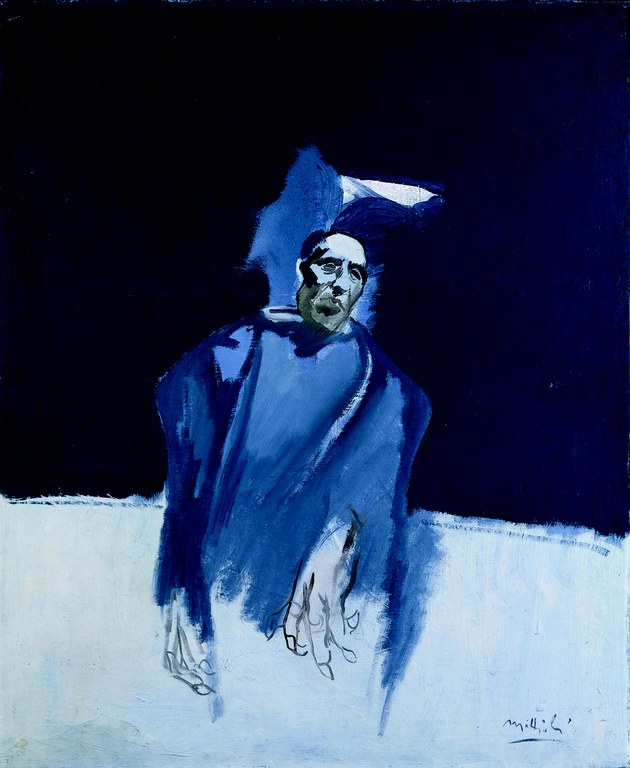 Carlo Mattioli, 1969, Ritratto di Ottone Rosai, olio su tela, cm 92 x 75