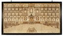 Veduta dell’interno del Tempio della Nazione israelitica della Città di Livorno, Livorno, 1863, Stampa su carta 59 x 88 cm, Comunità Ebraica di Livorno, Museo Ebraico 
