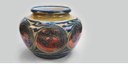 Grande vaso con salamandre, 1900-1902, L’Arte della ceramica, maiolica a lustri, h 32, diametro 44 cm, collezione privata