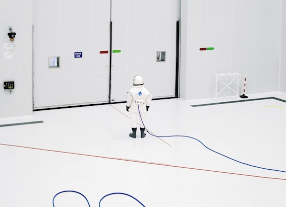 Vincent Fournier, Ergol #1, S1B clean room, Arianespace, Guiana Space Center [CGS], Kourou, French Guiana, from the series Space Project, 2011 © Vincent Fournier