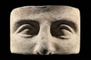 Maschera rettangolare. Fine IV-II sec. a.C. Scavo Lanciani 1889. Ex-voto della raccolta di Veio del Museo Civico di Modena. Foto Paolo Terzi