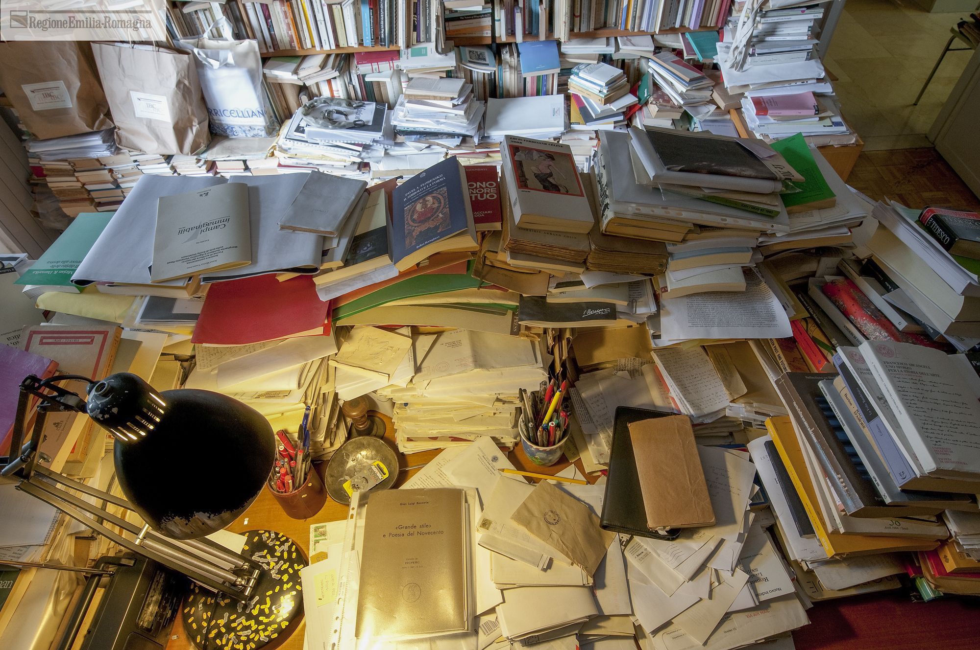 La casa dei libri: l'abitazione di Ezio Raimondi a Bologna. Foto Andrea Scardova, Regione Emilia-Romagna