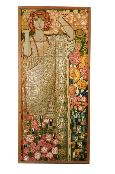 Pannello ceramico “Primavera”, 1920 ca., collezione privata