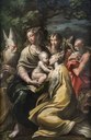 Mazzola Francesco, detto Il Parmigianino, Madonna col Bambino e i Santi Margherita, Girolamo e Petronio, Bologna, Pinacoteca Nazionale, c. 1529