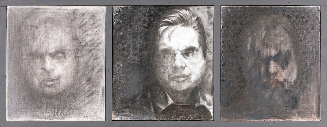 Studio – Omaggio a Francis Bacon, 1976-79 Pastello e olio su tela, ciascuna cm 39 x 34 Collezione Leonardo Magini