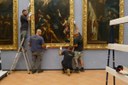 Fasi di allestimento Civica Pinacoteca il Guercino 