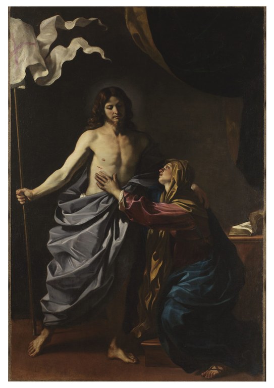 Guercino, Cristo risorto appare alla Vergine, 1628-30