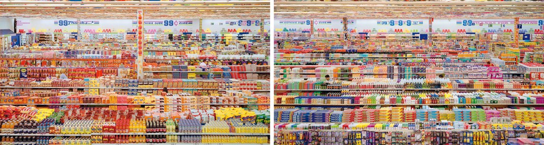 Andreas Gursky, 99 Cent II, Diptychon, 2001 © ANDREAS GURSKY, by SIAE 2023 Courtesy: Sprüth Magers
