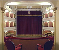 San Felice sul Panaro (MO), Teatro Comunale, la sala vista dal palco centrale