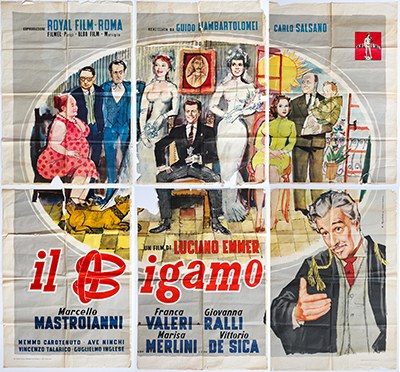 Il restauro del manifesto Il Bigamo di Luciano Emmer