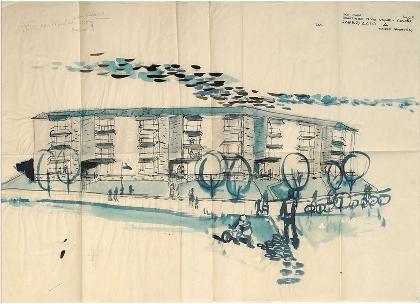 Ilario Fioravanti. Architettura come arte, Quartiere Vigne INA-Casa (con Bravetti, Marchisio e Turchi) Cesena 1957