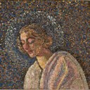 Renato Signorini, Angelo, 1931, mosaico, 80×80 cm., Collezione privata Eredi Signorini, Ravenna