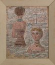 Massimo Campigli, realizzazione musiva di Ines Morigi Berti, Le bagnanti, 1947-1948, 75×65 cm., Collezione privata Fede Berti, Ravenna, © Massimo Campigli by SIAE 2024