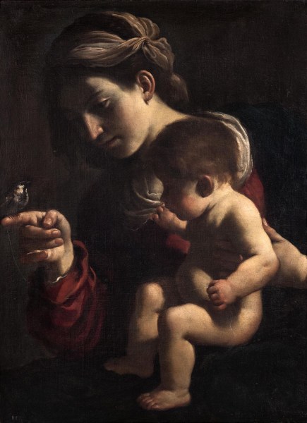 Giovanni Francesco Barbieri detto il Guercino (Cento, 1591 - Bologna, 1666) Madonna del Passero, 1615-1616 Olio su tela, cm 78,5 x 58 Bologna, Pinacoteca Nazionale