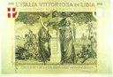 V. Faini, “L’Italia vittoriosa in Libia”, litografia, 1912 circa - Museo civico del Risorgimento, Bologna. © Museo civico del Risorgimento, Bologna | Certosa