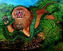 Ligabue: Re della foresta, 1959, olio su tela, 190x251