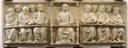 Scultore bolognese (inizio XV sec.) Sepolcro di dottore (Pietro di Boncompagni?), 1408 ca. Pietra calcarea, cm 75 x 195 Bologna, Museo Civico Medievale