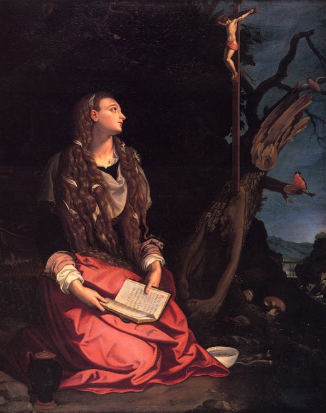 ALESSANDRO ALLORI (Firenze, 1535 – 1607) La Maddalena 1600 – 1602 olio su tela, 193 x 155 cm Firenze, Museo Stibbert