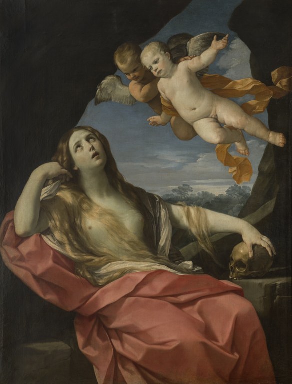 GUIDO RENI (Bologna, 1575 – 1642) Maddalena penitente 1627 olio su tela, 161 x 203 cm Collezione Francesco Micheli