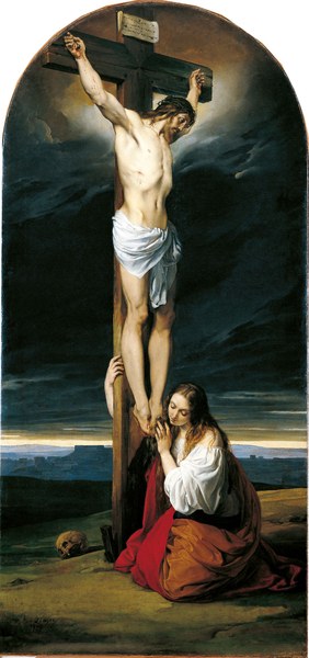 FRANCESCO HAYEZ (Venezia, 1791 – Milano, 1882) Crocifissione con la Maddalena ai piedi della Croce 1827 olio su tela, 220 x 103,7 cm Milano, Museo Diocesano Carlo Maria Martini