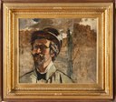 Mario De Maria, Autoritratto, olio su tela, 51x62 cm, Collezione privata