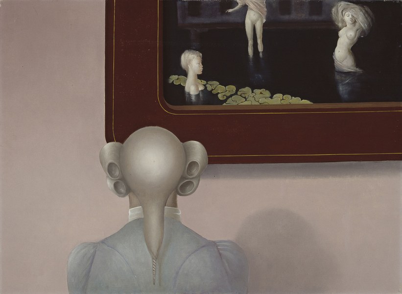 Leonor Fini, La memoire infidèle, 1979 Olio su tela, cm 73 x 100 Ferrara, Gallerie d’Arte Moderna e Contemporanea