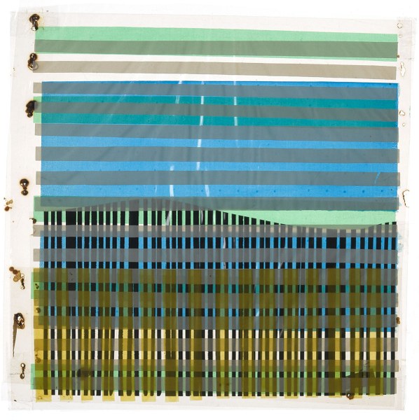 Bruno Munari, Los Alamos, 1958, tecnica mista su fogli trasparenti sovrapposti. Courtesy kaufmann repetto Gallery, Milan New York