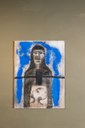 Madonna Nera 2 2023 Tecnica mista su tela di juta 80 × 60 cm Galleria Mazzoli, Modena Foto Marcela Ferreira