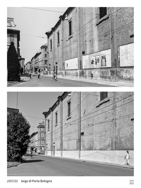 Doppie foto Monti - Fantoni (credits: Paolo Monti, 1973 - Francesco Fantoni, 2023)