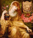 Dante Gabriel Rossetti La vedova romana, immagine guida della mostra 1874  olio su tela Museo de Arte de Ponce / The Luis A. Ferré foundation, Inc.