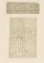 Leonardo da Vinci (1452-1519), Codice Atlantico (Codex Atlanticus), foglio 58 recto. In alto, studio di attrito e ponte salvatico; in basso, ermafrodito (disegno non autografo). ©Veneranda Biblioteca Ambrosiana/Mondadori Portfolio